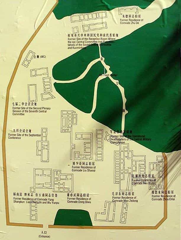 西柏坡地图